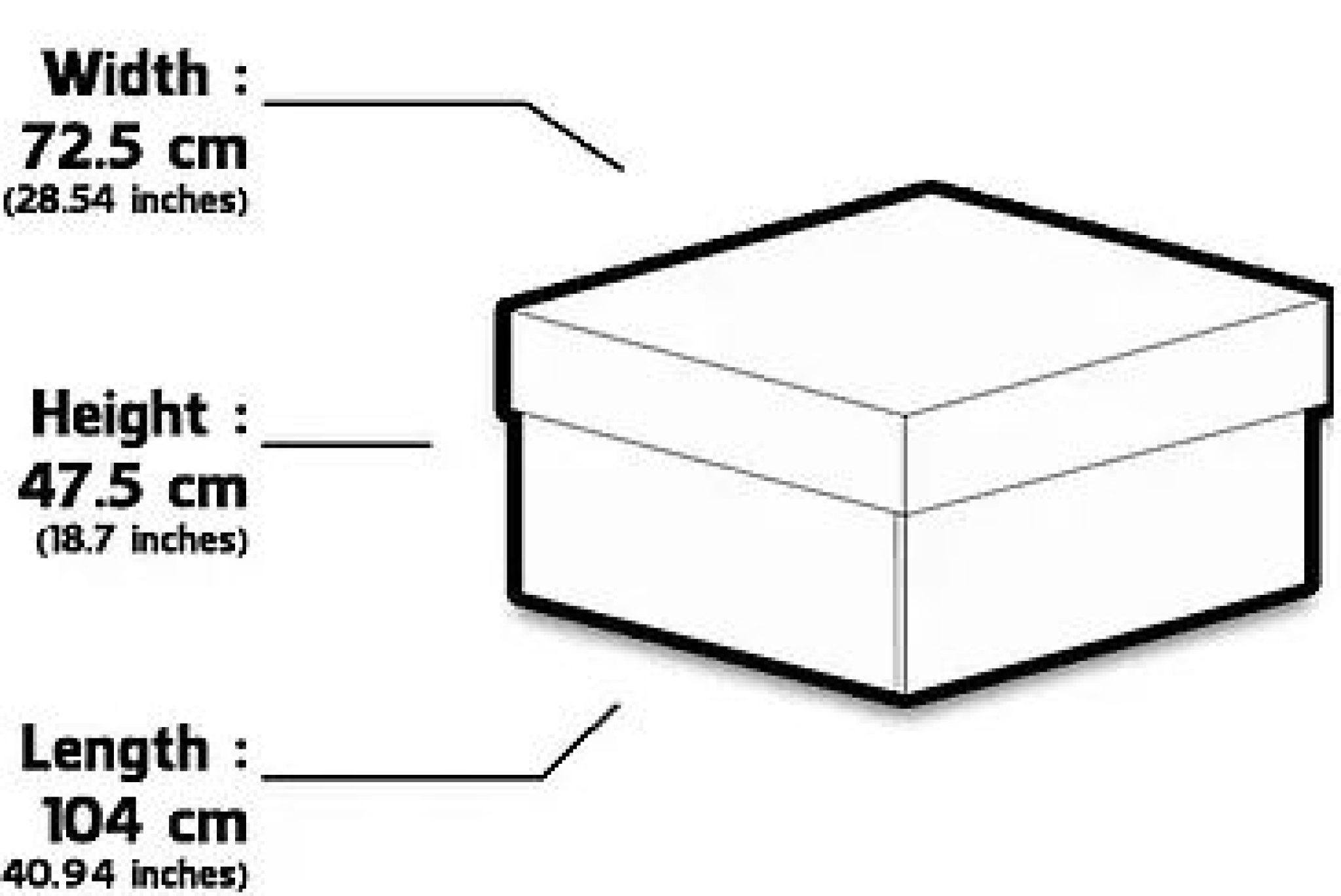 average shoe box size